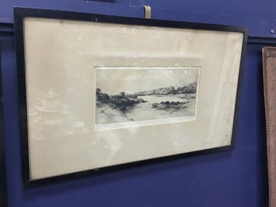 Lot 204 - A PAIR OF ETCHINGS BY IVAN M. BARR