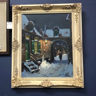 Lot 164 - WINTER EVENING, BY JEAN DU RIEU