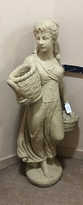 Lot 346 - A GARDEN STATUE OF A FEMALE