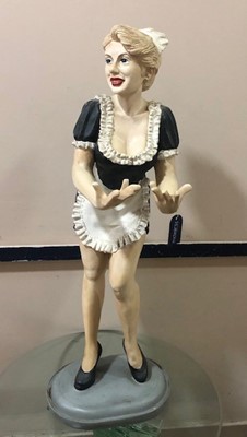 Lot 337 - A COMPOSITION MODEL OF A MAID