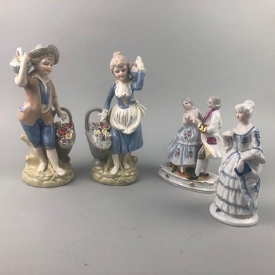 Lot 354 - A LEONARDO COLLECTION FIGURE OF A CLOWN AND OTHER VARIOUS FIGURES