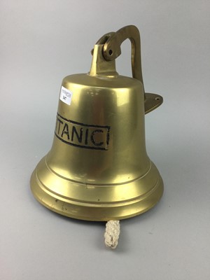 Lot 347 - A REPRODUCTION SHIPS BELL