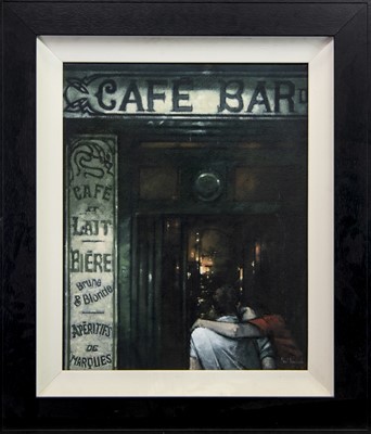 Lot 847 - FRENCH CAFE, AN OIL BY PAUL KAVANAGH