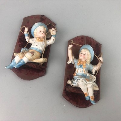 Lot 146 - A PAIR OF CONTINENTAL CERAMIC FIGURES