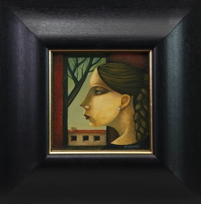 Lot 858 - AN UNTITLED OIL BY IAN MCWHINNIE