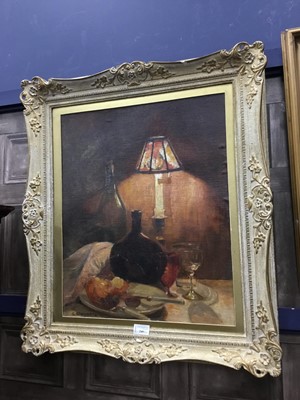 Lot 249 - A STILL LIFE OIL BU ASHWORTH AND ANOTHER