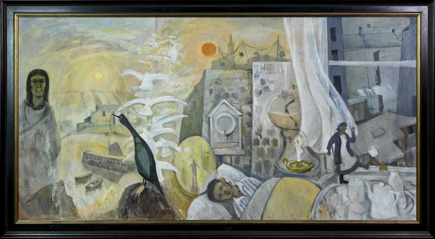Lot 5 - EULOGY, A LARGE OIL BY IAN FLEMING