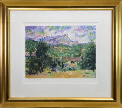 Lot 848 - MONT SAINTE VICTOIRE (HOMAGE TO CEZANNE), A GICLEE PRINT BY ROLF HARRIS