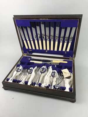 Lot 239 - A SUITE OF PLATED CUTLERY