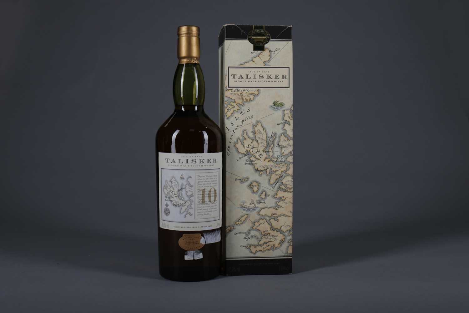 Lot 1469 - TALISKER AGED 10 YEARS MAP LABEL - ONE LITRE