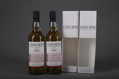 Lot 1484 - TWO BOTTLES OF MILTONDUFF 2009 CARN MOR AGED 9 YEARS