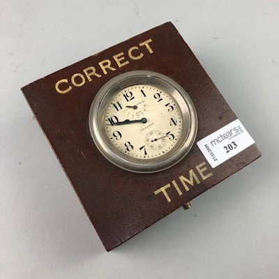 Lot 203 - A ‘CORRECT TIME’ TIMEPIECE