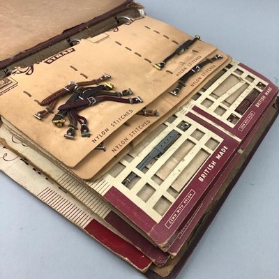 Lot 204 - A FOLDER OF LADY’S VINTAGE WATCH STRAPS