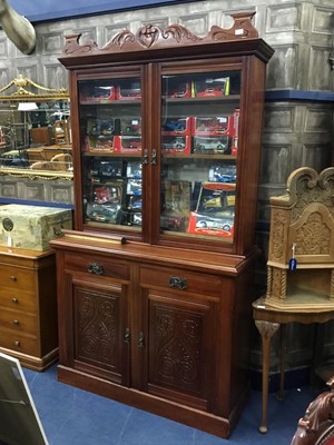 Lot 398 - A 19TH CENTURY MAHOGANY BOOKCASE