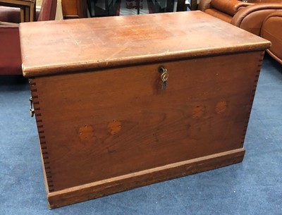 Lot 362 - A LARGE VICTORIAN BLANKET CHEST