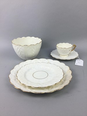 Lot 68 - A FRENCH PORCELAIN TEA SERVICE AND A VICTORIAN PART TEA SERVICE