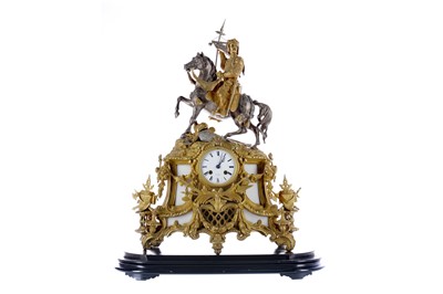 Lot 1701 - AN IMPRESSIVE LATE 19TH CENTURY FRENCH FIGURAL MANTEL CLOCK