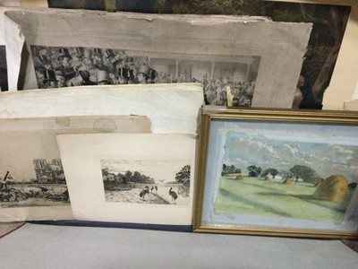 Lot 225 - A FOLDER OF UNFRAMED ENGRAVINGS