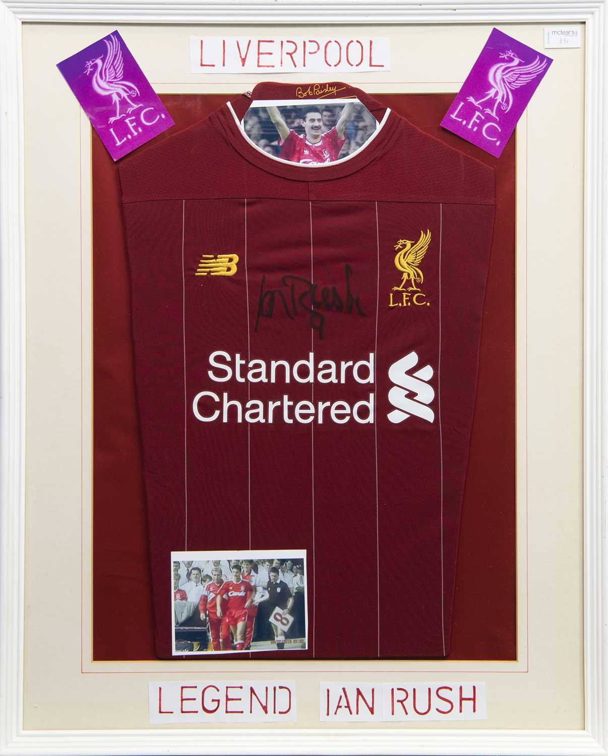 Lot 1131 - A LIVERPOOL F.C. JERSEY SIGNED BY IAN RUSH