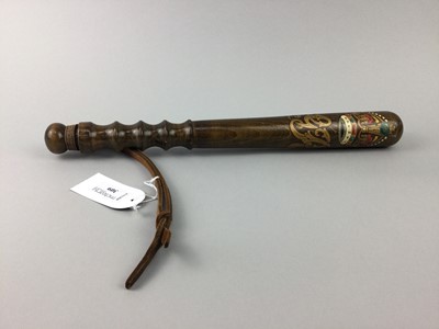 Lot 309 - AN EARLY 20TH CENTURY POLICE TRUNCHEON