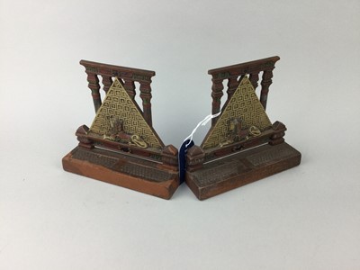 Lot 324 - A PAIR OF ART DECO EGYPTIAN REVIVAL BOOKENDS