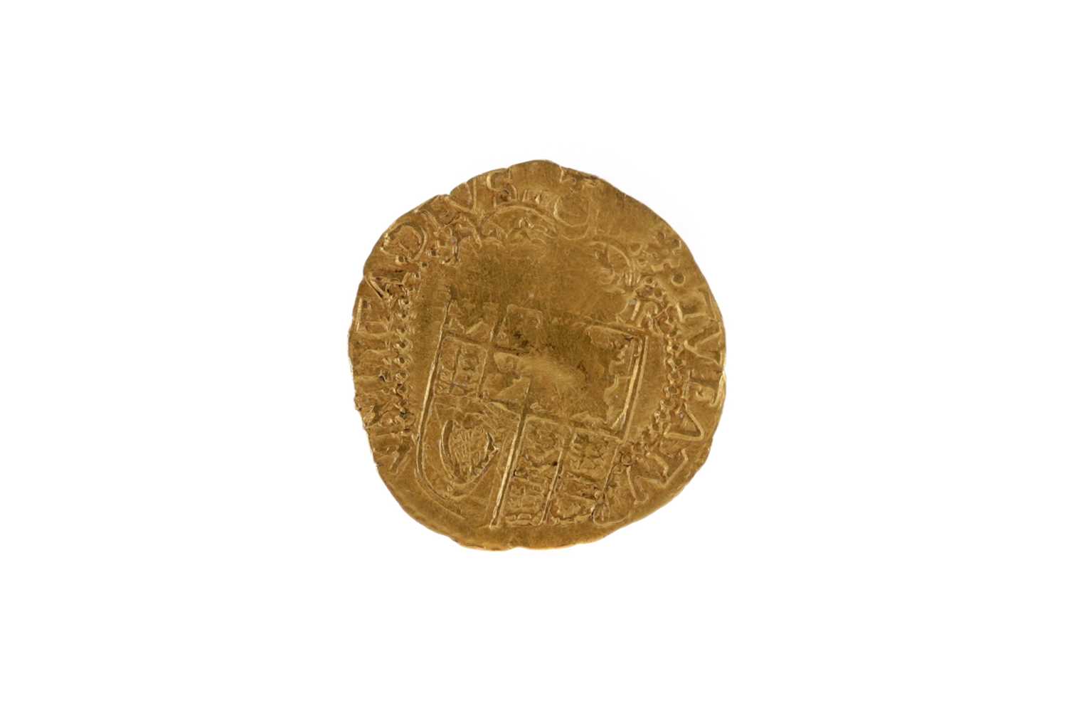 Lot 120 - A JAMES I (1603-1625) GOLD HALF CROWN