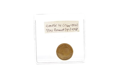 Lot 121 - A GEORGE III (1760-1820) GOLD 1/3rd GUINEA DATED 1798