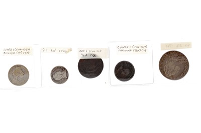 Lot 155 - A GROUP OF GEORGE I (1714-1727) AND GEORGE II (1727 - 1760) COINS