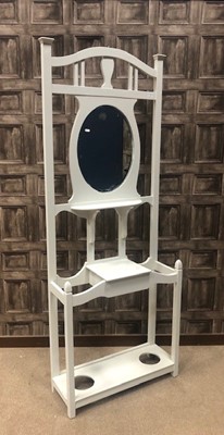 Lot 441 - A WHITE PAINTED HALLSTAND