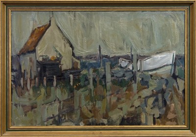 Lot 65 - SEAFARE COTTAGE, AN OIL BY HELEN FIRTH