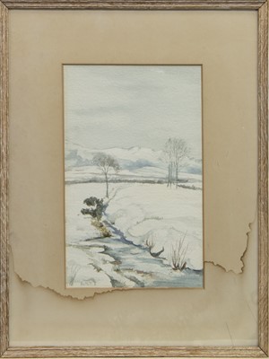 Lot 63 - STEAM AT CARTMEL, A WATERCOLOUR BY EDWARD HORRACE THOMPSON