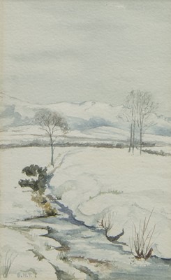 Lot 63 - STEAM AT CARTMEL, A WATERCOLOUR BY EDWARD HORRACE THOMPSON