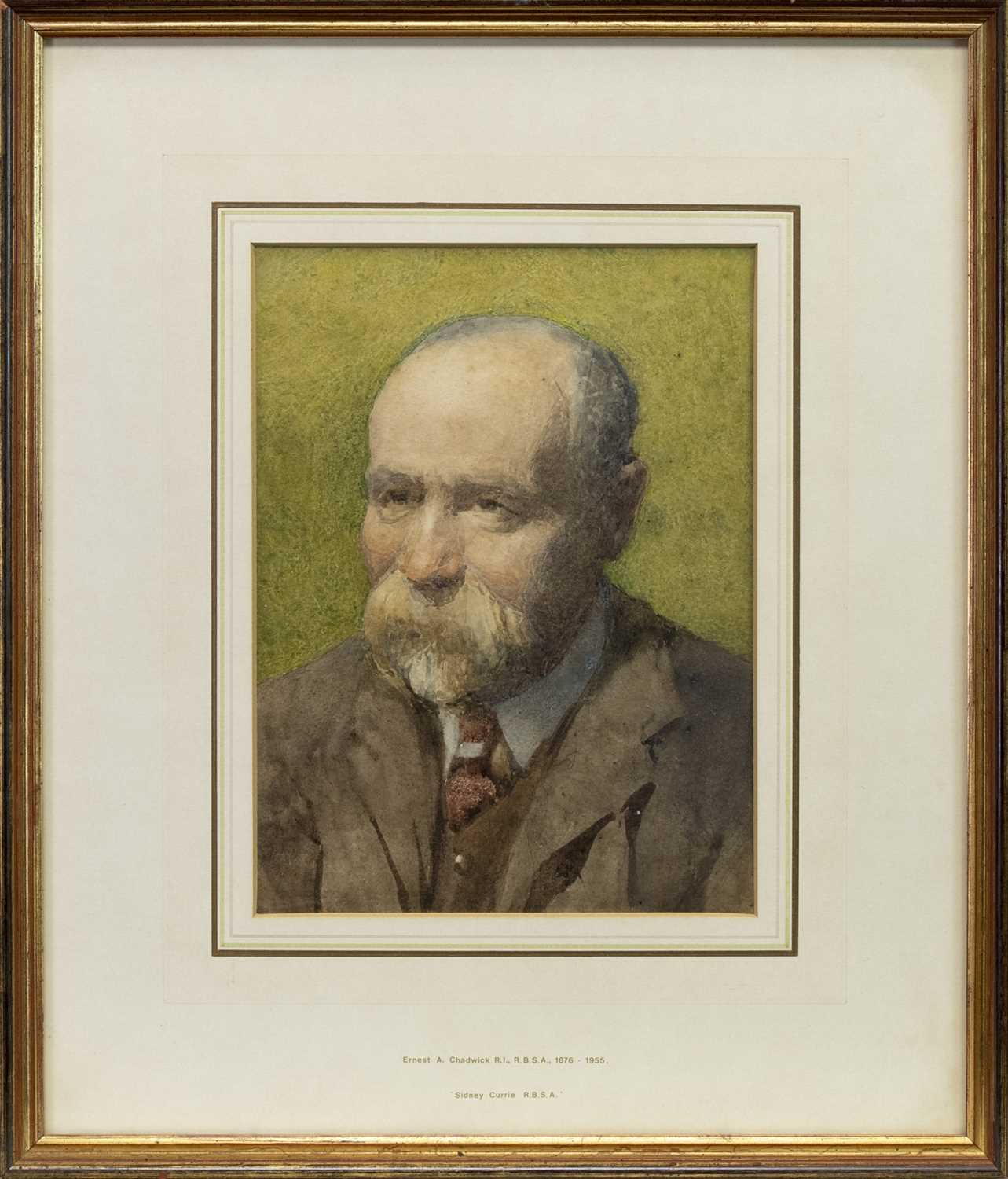 Lot 13 - SIDNEY CURRIE RBSA, A WATERCOLOUR BY ERNEST ALBERT CHADWICK
