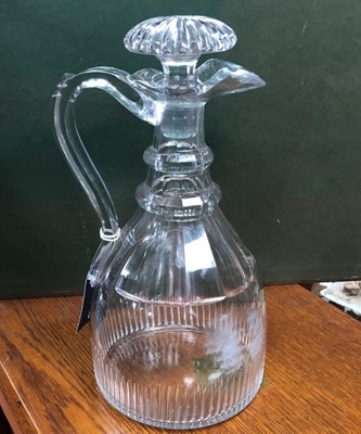 Lot 4 - AN EARLY 19TH CENTURY CLARET JUG