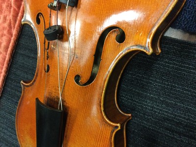 Lot 1706 - A LATE 19TH CENTURY VIOLIN FROM MIRECOURT, FRANCE