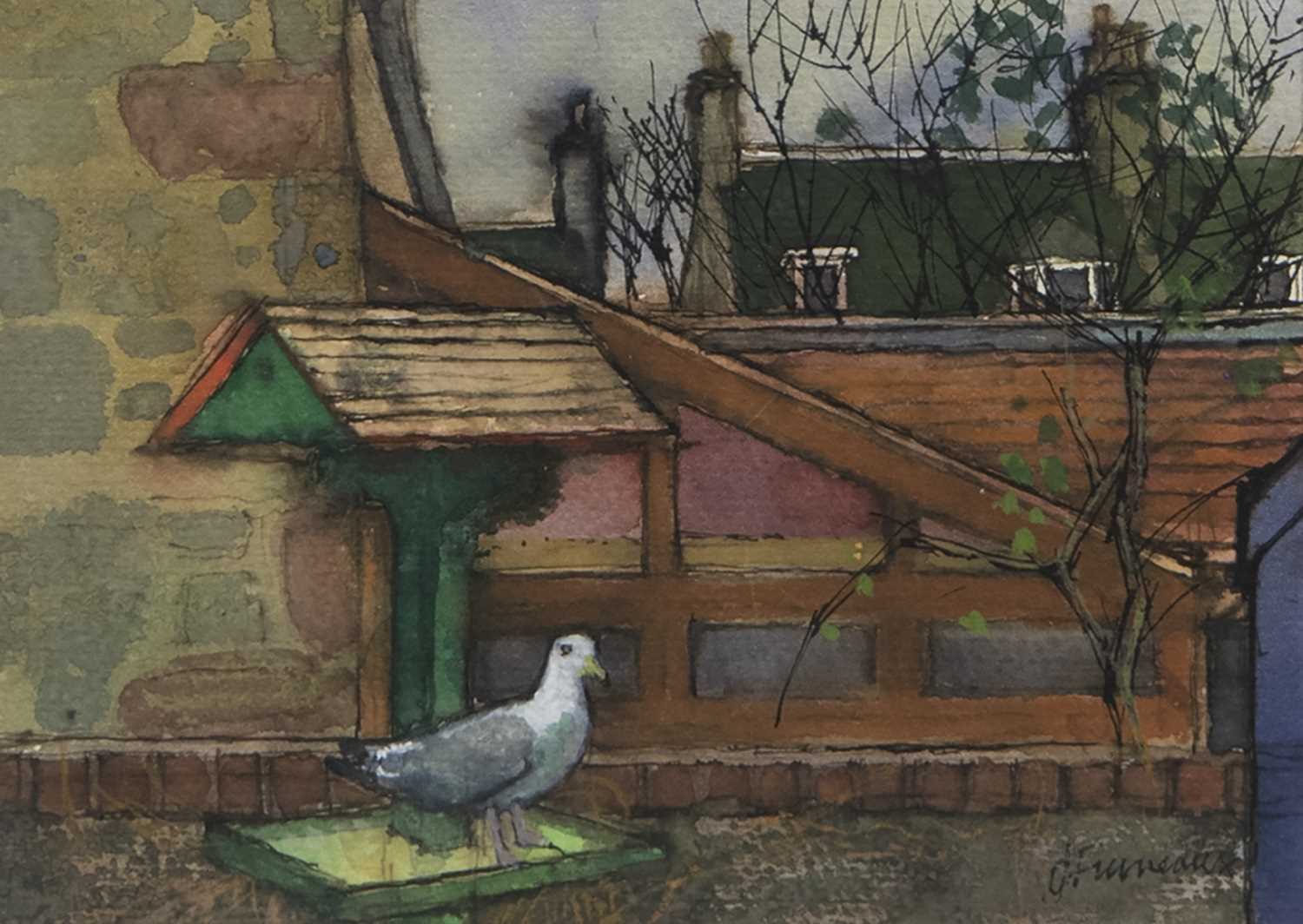 Lot 695 - BIRD TABLE, A MIXED MEDIA BY JAMES FURNEAUX