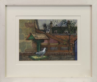 Lot 695 - BIRD TABLE, A MIXED MEDIA BY JAMES FURNEAUX