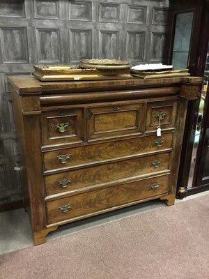 Lot 524 - A VICTORIAN MAHOGANY COLUMN CHEST