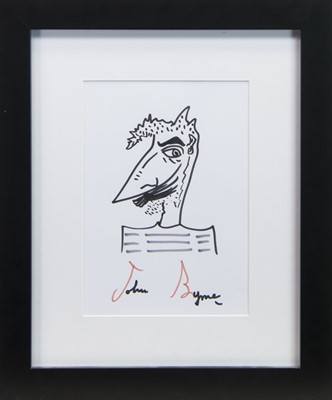 Lot 39 - UNTITLED DRAWING IN INK BY JOHN BYRNE