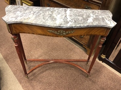 Lot 571 - A FRENCH STYLE SIDE TABLE