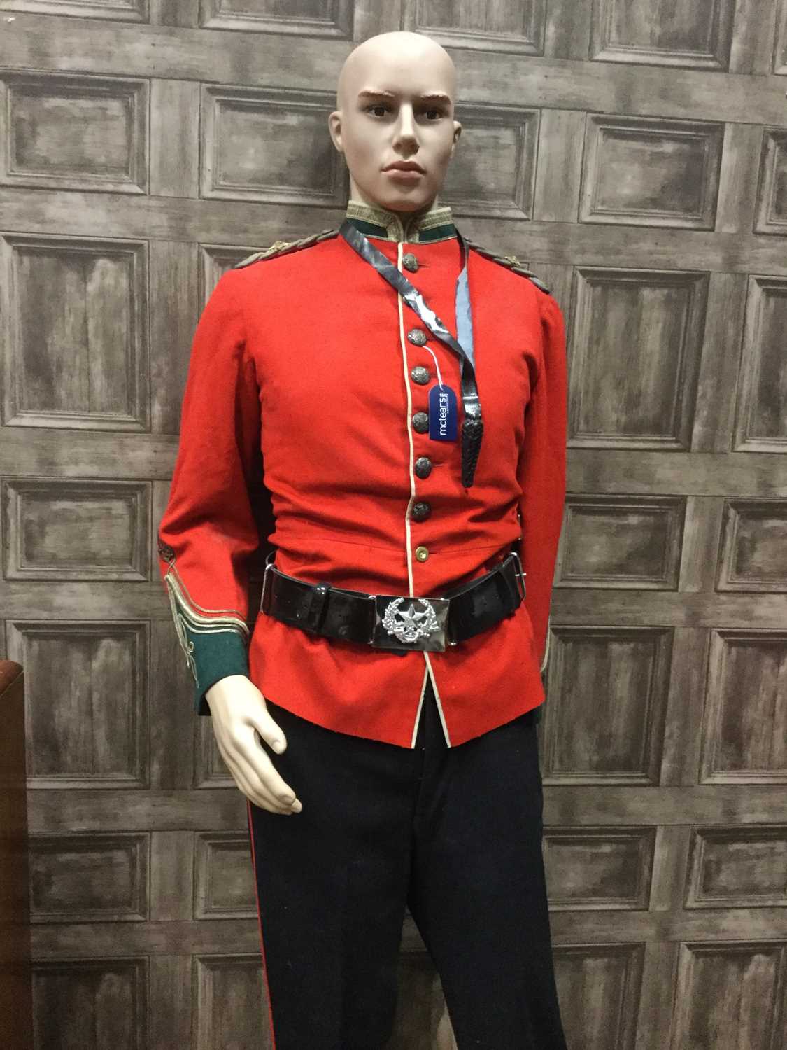 Lot 1651 - A MODERN MANNEQUIN IN MILITARY DRESS AND ANOTHER