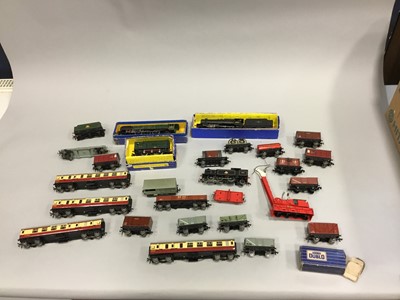 Lot 1648 - A LOT OF FOUR HORNBY LOCOMOTIVES, ALONG WITH ASSORTED TENDER