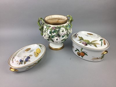 Lot 608 - A LATE 19TH CENTURY VASE AND OTHER CERAMICS