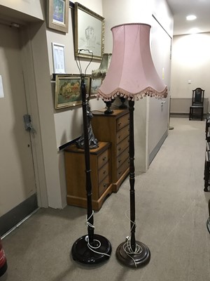 Lot 656 - A LOT OF TWO STANDARD LAMPS