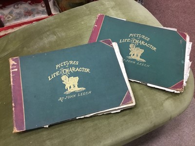 Lot 664 - TWO VOLUMES OF PICTURE OF LIFE & CHARACTER ALONG WITH A SKETCH BOOK AND ANOTHER BOOK