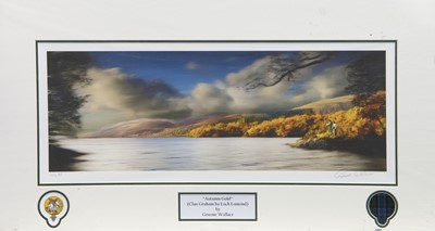 Lot 140 - AUTUMN GOLD, A PRINT BY GRAEME WALLACE AND NINE OTHERS