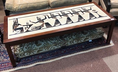 Lot 674 - AN EGYPTIAN REVIVAL COFFEE TABLE