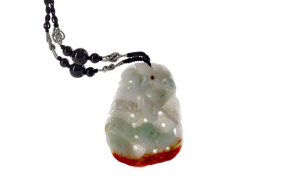 Lot 741 - A 20TH CENTURY CHINESE JADE AMULET