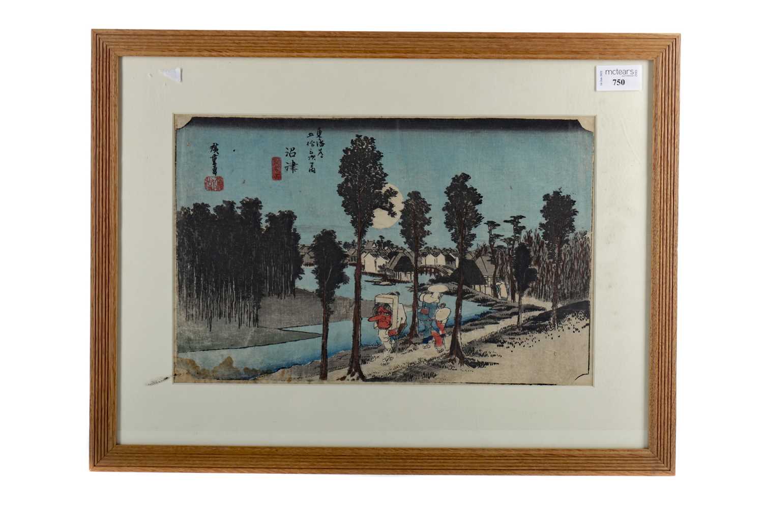 Lot 750 - A JAPANESE WOODBLOCK PRINT