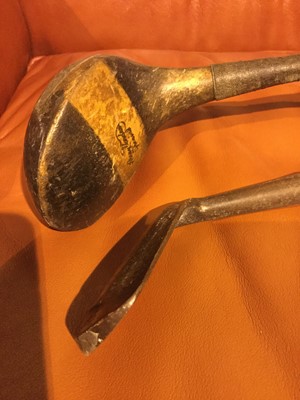 Lot 816 - A LOT OF TWO SET OF VINTAGE GOLF CLUBS IN BAGS